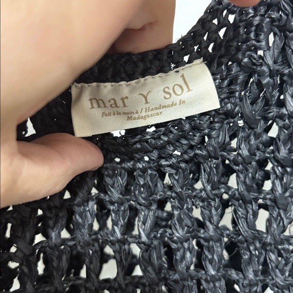 Mar Y Sol Eileen Fisher straw bag like new - Picture 3 of 5